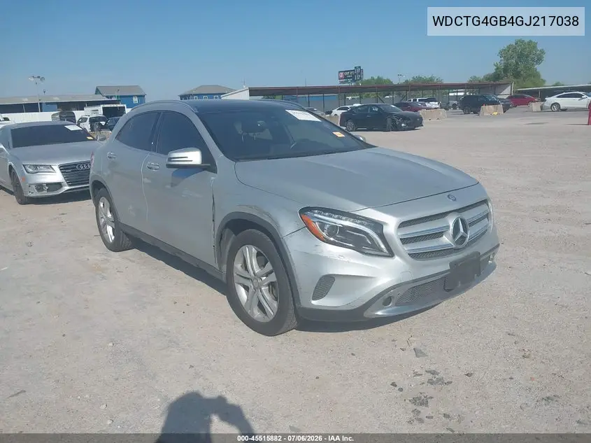 2016 Mercedes-Benz Gla 250 4Matic VIN: WDCTG4GB4GJ217038 Lot: 45515882