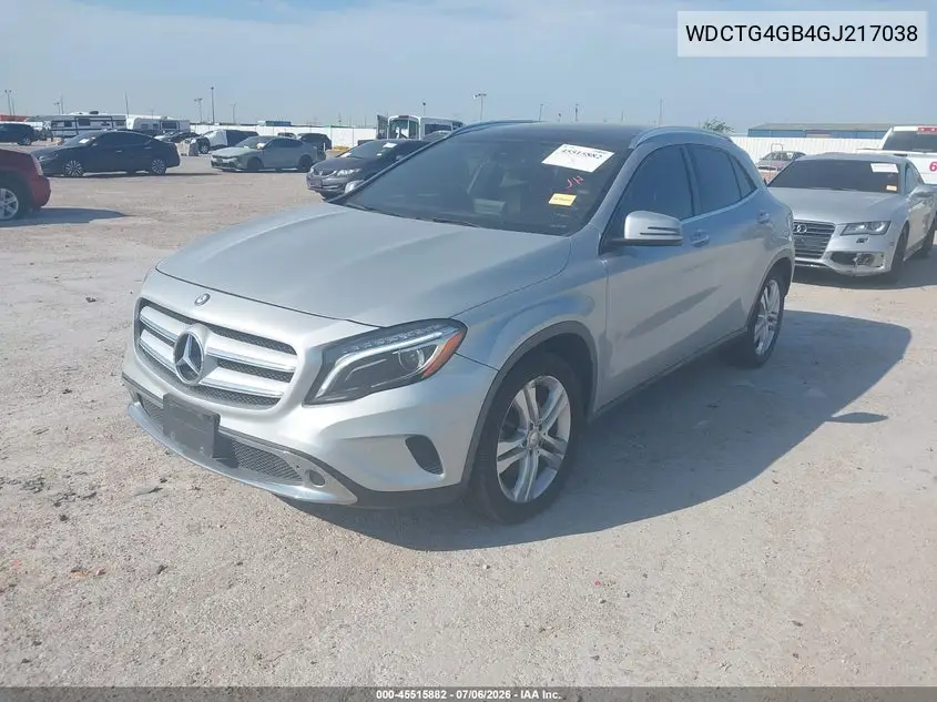 2016 Mercedes-Benz Gla 250 4Matic VIN: WDCTG4GB4GJ217038 Lot: 45515882