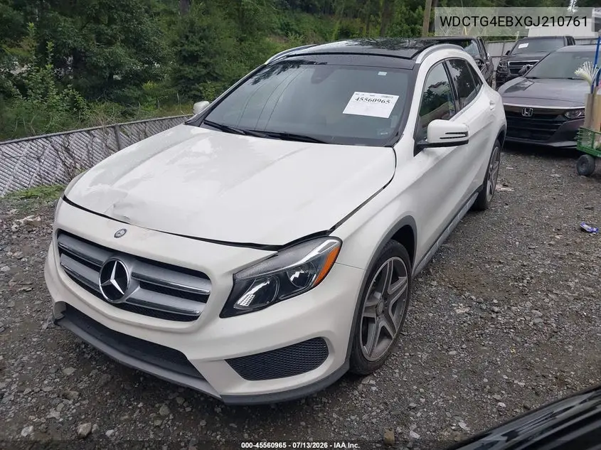 2016 Mercedes-Benz Gla 250 VIN: WDCTG4EBXGJ210761 Lot: 45560965