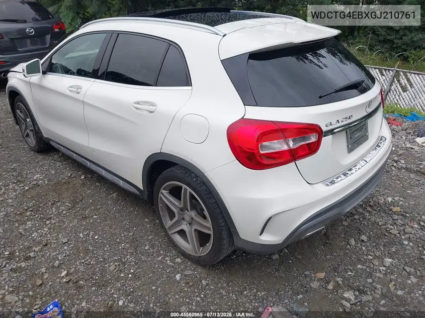 2016 Mercedes-Benz Gla 250 VIN: WDCTG4EBXGJ210761 Lot: 45560965