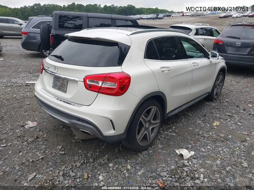 2016 Mercedes-Benz Gla 250 VIN: WDCTG4EBXGJ210761 Lot: 45560965