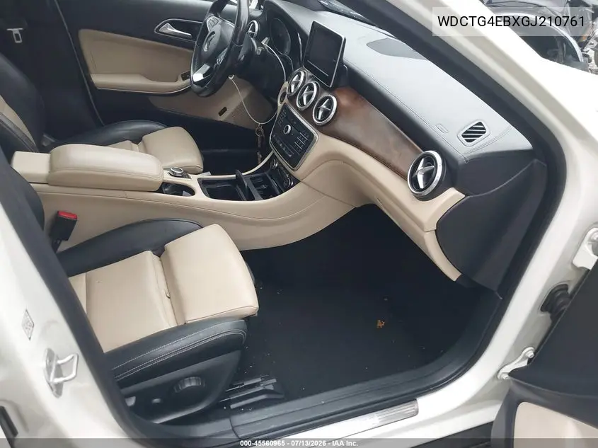 2016 Mercedes-Benz Gla 250 VIN: WDCTG4EBXGJ210761 Lot: 45560965