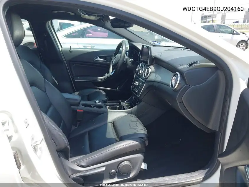 2016 Mercedes-Benz Gla 250 VIN: WDCTG4EB9GJ204160 Lot: 45584530