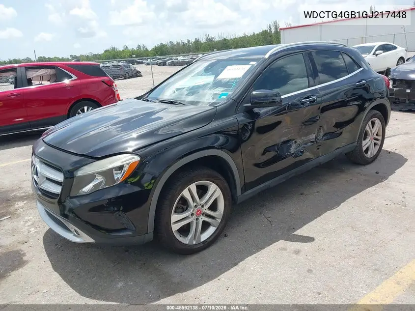 2016 Mercedes-Benz Gla 250 4Matic VIN: WDCTG4GB1GJ217448 Lot: 45592138