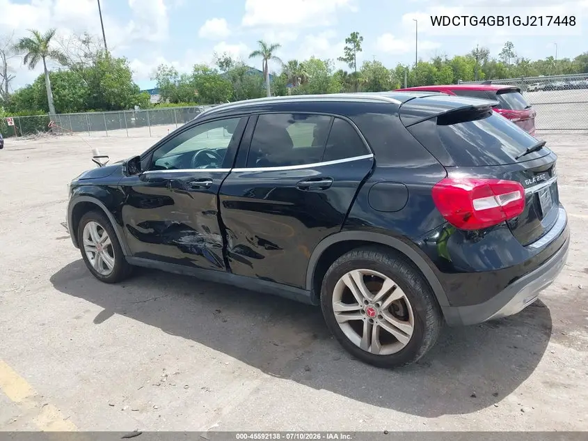 2016 Mercedes-Benz Gla 250 4Matic VIN: WDCTG4GB1GJ217448 Lot: 45592138