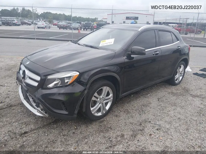 WDCTG4EB2GJ220037 2016 Mercedes-Benz Gla 250