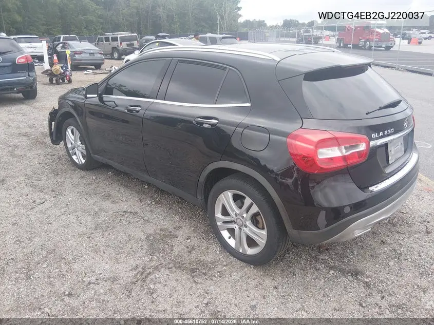 WDCTG4EB2GJ220037 2016 Mercedes-Benz Gla 250