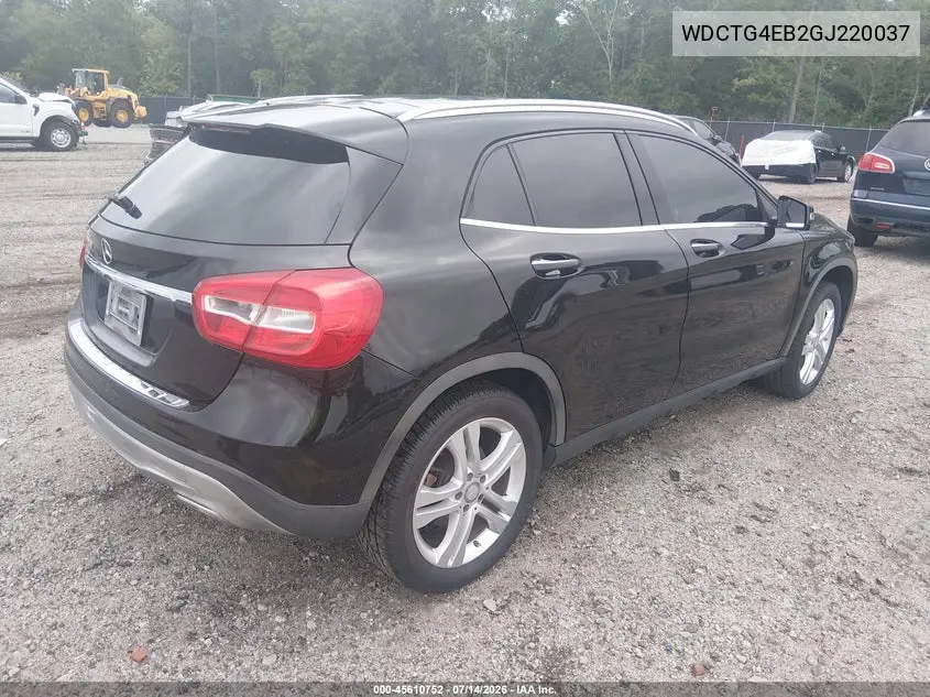 WDCTG4EB2GJ220037 2016 Mercedes-Benz Gla 250