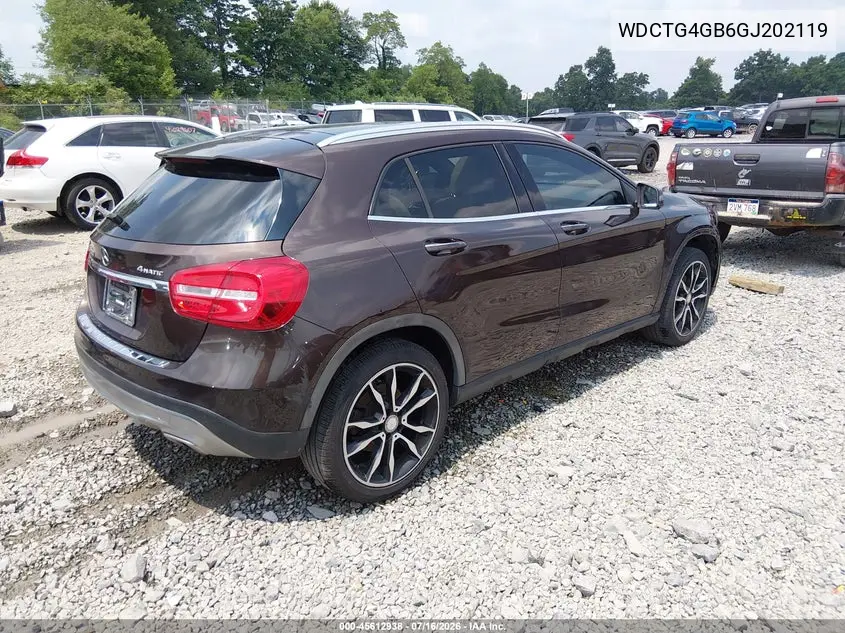 2016 Mercedes-Benz Gla 250 4Matic VIN: WDCTG4GB6GJ202119 Lot: 45612938