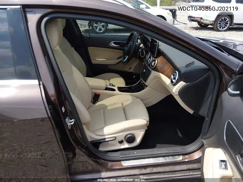 2016 Mercedes-Benz Gla 250 4Matic VIN: WDCTG4GB6GJ202119 Lot: 45612938