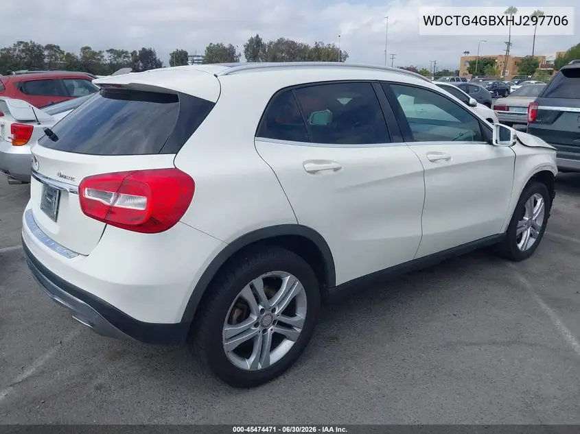 2017 Mercedes-Benz Gla 250 4Matic VIN: WDCTG4GBXHJ297706 Lot: 45474471