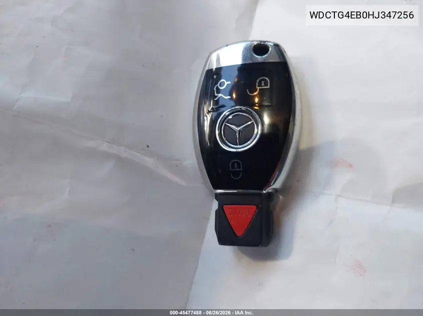 2017 Mercedes-Benz Gla 250 VIN: WDCTG4EB0HJ347256 Lot: 45477488