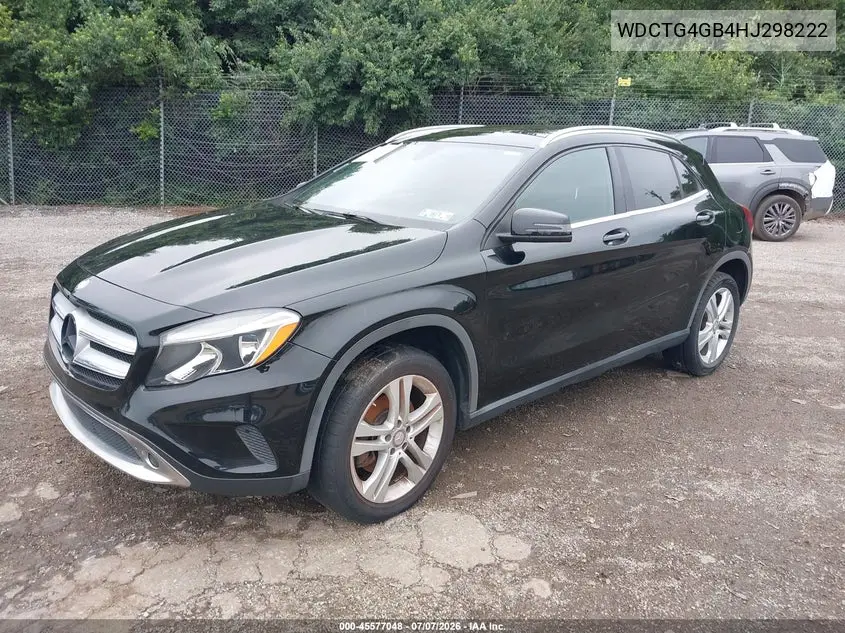2017 Mercedes-Benz Gla 250 4Matic VIN: WDCTG4GB4HJ298222 Lot: 45577048