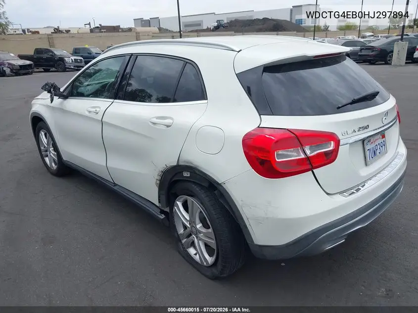 2017 Mercedes-Benz Gla 250 VIN: WDCTG4EB0HJ297894 Lot: 45660015