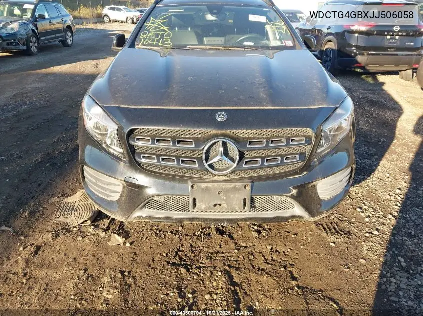 WDCTG4GBXJJ506058 2018 Mercedes-Benz Gla 250 4Matic