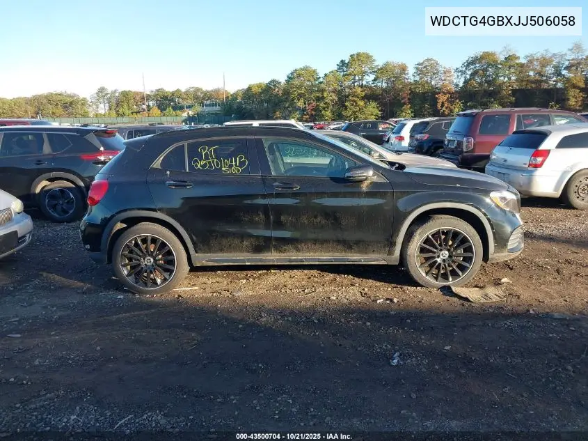 WDCTG4GBXJJ506058 2018 Mercedes-Benz Gla 250 4Matic