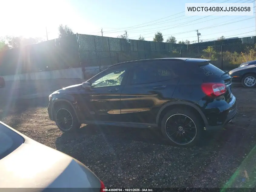 WDCTG4GBXJJ506058 2018 Mercedes-Benz Gla 250 4Matic