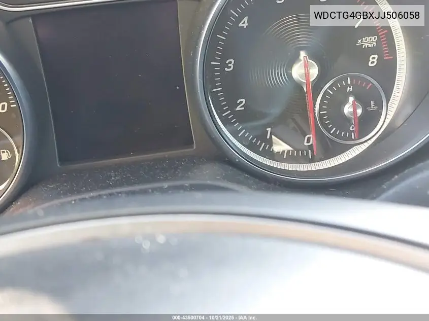WDCTG4GBXJJ506058 2018 Mercedes-Benz Gla 250 4Matic