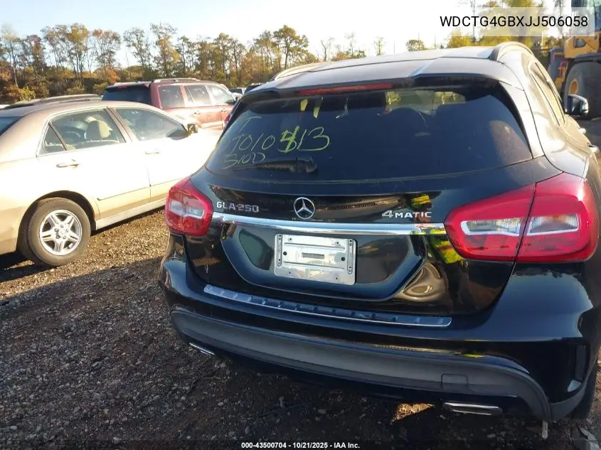 WDCTG4GBXJJ506058 2018 Mercedes-Benz Gla 250 4Matic