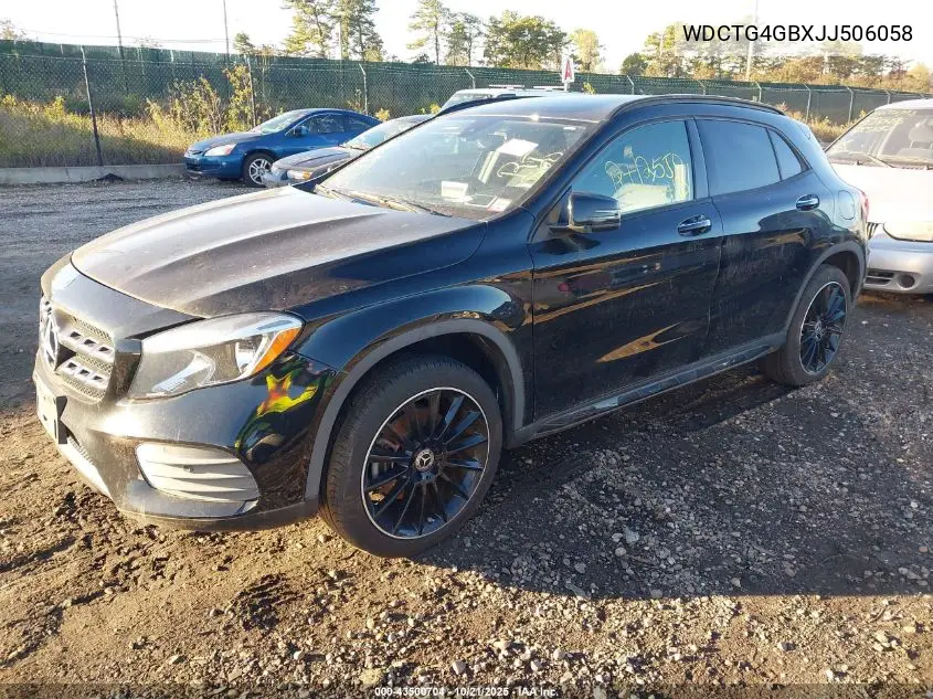 WDCTG4GBXJJ506058 2018 Mercedes-Benz Gla 250 4Matic