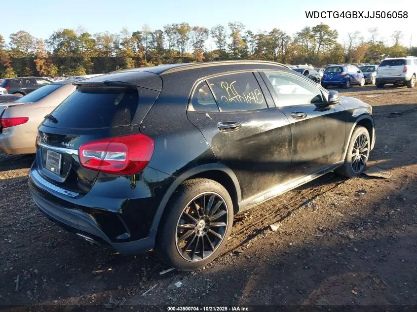 WDCTG4GBXJJ506058 2018 Mercedes-Benz Gla 250 4Matic