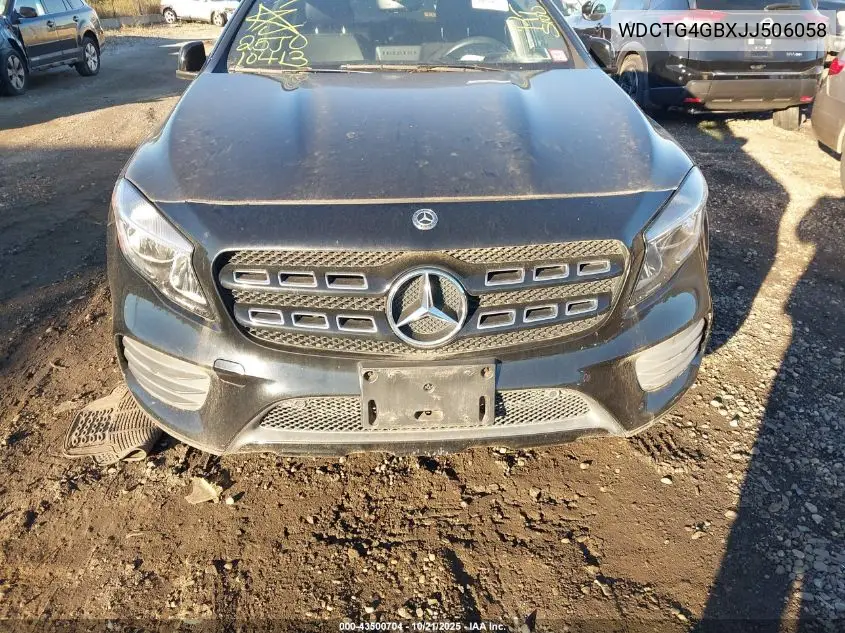 WDCTG4GBXJJ506058 2018 Mercedes-Benz Gla 250 4Matic