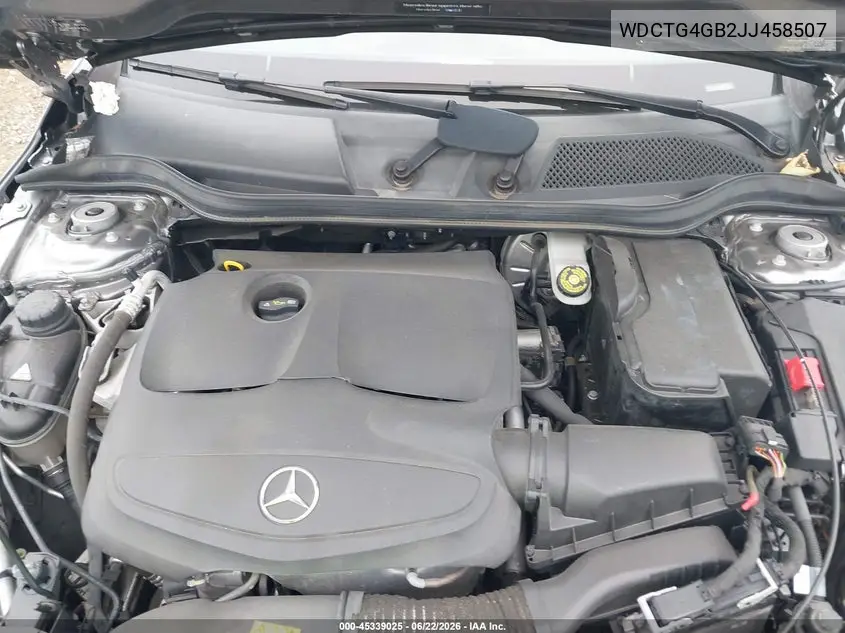 2018 Mercedes-Benz Gla 250 4Matic VIN: WDCTG4GB2JJ458507 Lot: 45339025