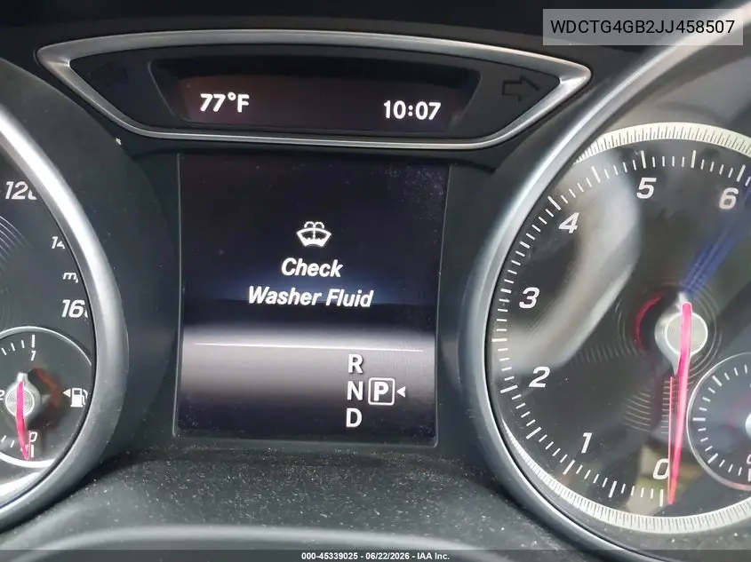 2018 Mercedes-Benz Gla 250 4Matic VIN: WDCTG4GB2JJ458507 Lot: 45339025