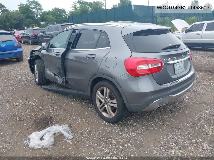 2018 Mercedes-Benz Gla 250 4Matic VIN: WDCTG4GB2JJ458507 Lot: 45339025