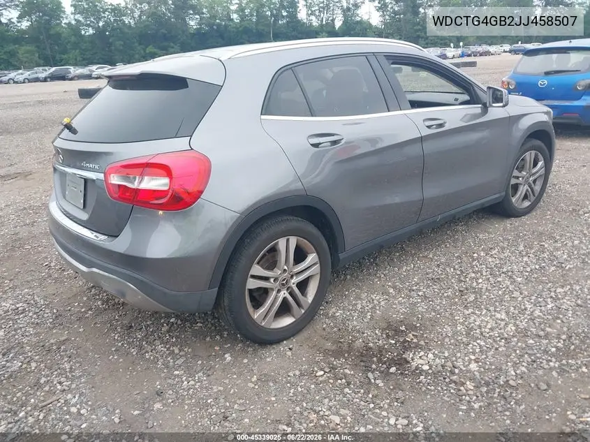 2018 Mercedes-Benz Gla 250 4Matic VIN: WDCTG4GB2JJ458507 Lot: 45339025