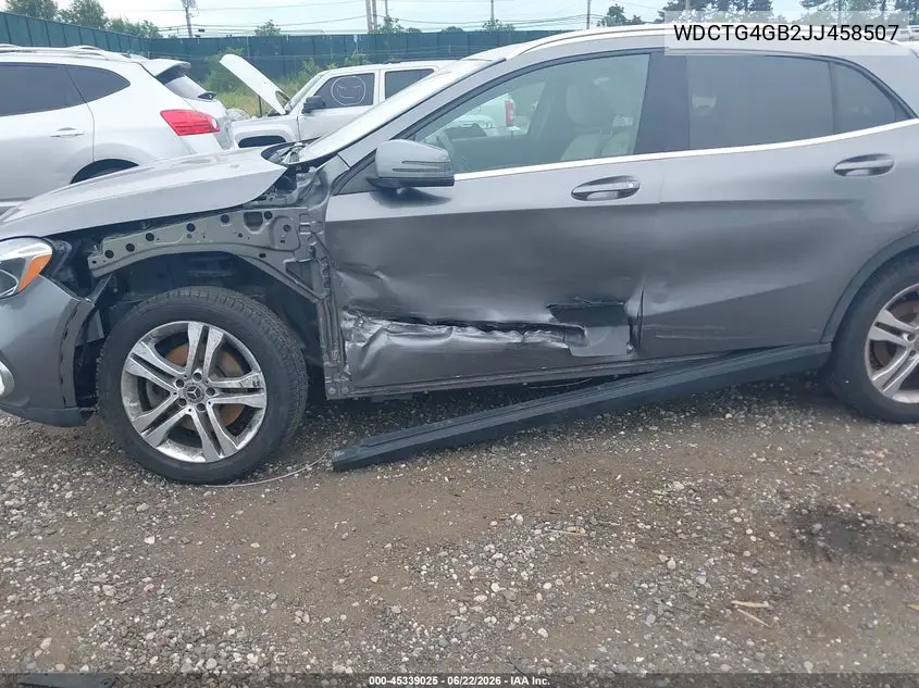 2018 Mercedes-Benz Gla 250 4Matic VIN: WDCTG4GB2JJ458507 Lot: 45339025