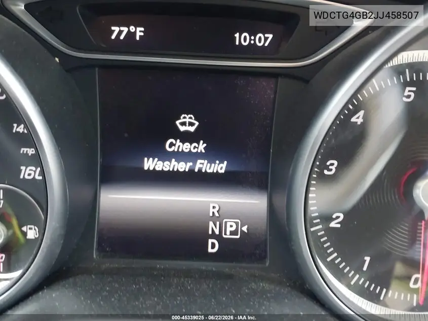 2018 Mercedes-Benz Gla 250 4Matic VIN: WDCTG4GB2JJ458507 Lot: 45339025