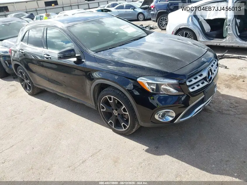 2018 Mercedes-Benz Gla 250 VIN: WDCTG4EB7JJ456013 Lot: 45370989