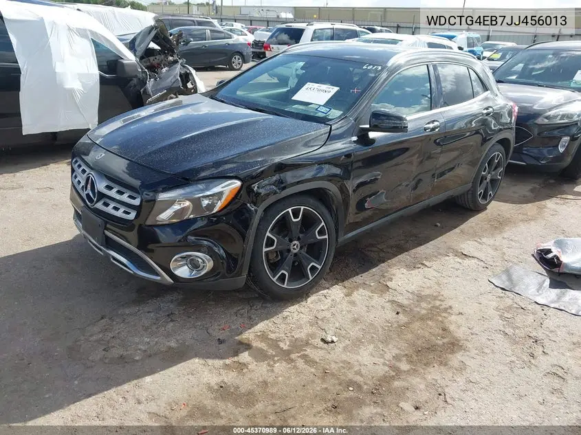 2018 Mercedes-Benz Gla 250 VIN: WDCTG4EB7JJ456013 Lot: 45370989
