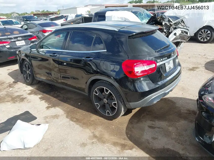 2018 Mercedes-Benz Gla 250 VIN: WDCTG4EB7JJ456013 Lot: 45370989