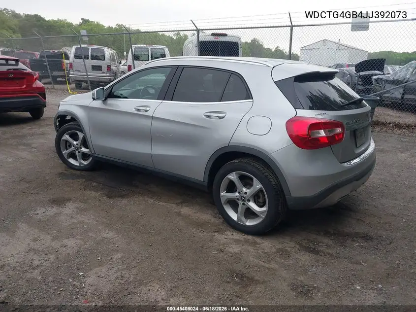 2018 Mercedes-Benz Gla 250 4Matic VIN: WDCTG4GB4JJ392073 Lot: 45408024