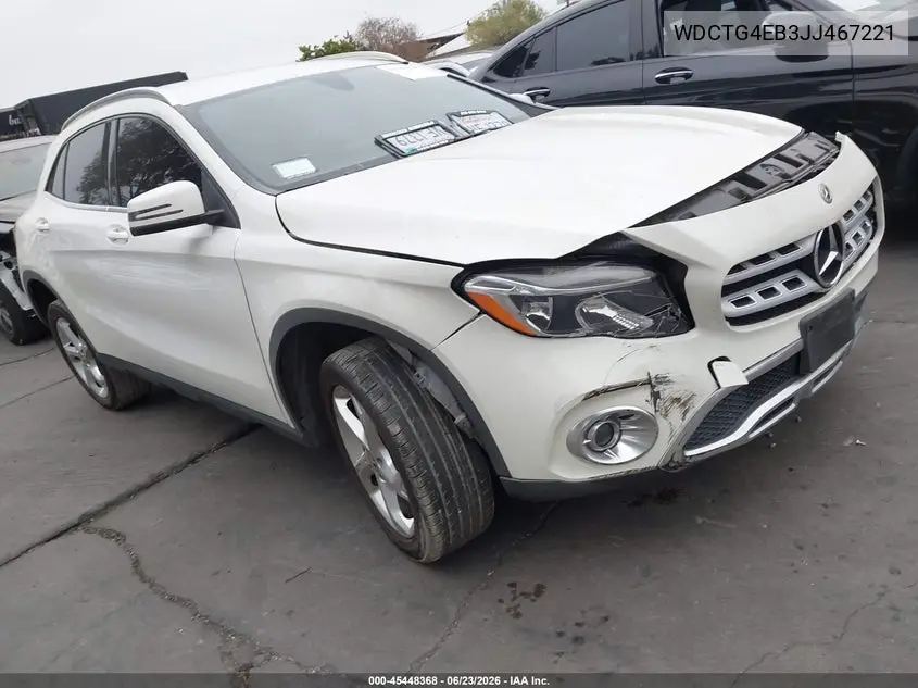 2018 Mercedes-Benz Gla 250 VIN: WDCTG4EB3JJ467221 Lot: 45448368