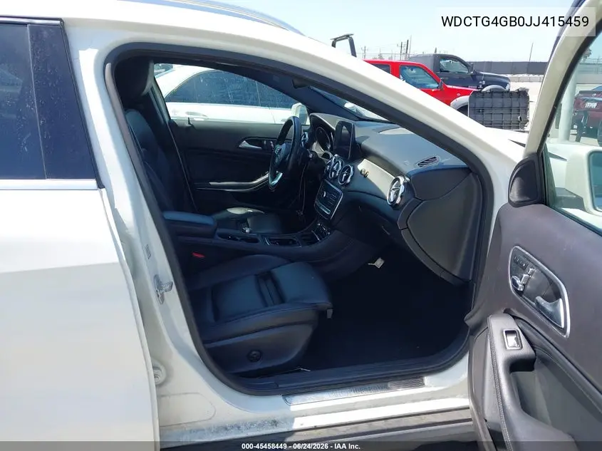 2018 Mercedes-Benz Gla 250 4Matic VIN: WDCTG4GB0JJ415459 Lot: 45458449