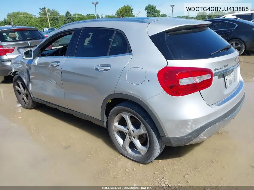 2018 Mercedes-Benz Gla 250 4Matic VIN: WDCTG4GB7JJ413885 Lot: 45463778