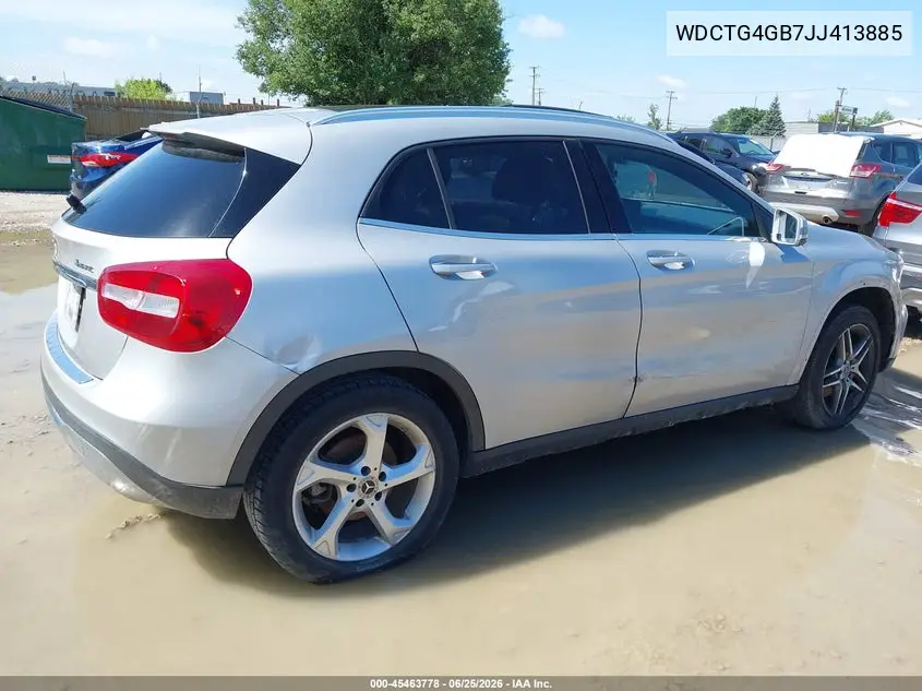 2018 Mercedes-Benz Gla 250 4Matic VIN: WDCTG4GB7JJ413885 Lot: 45463778