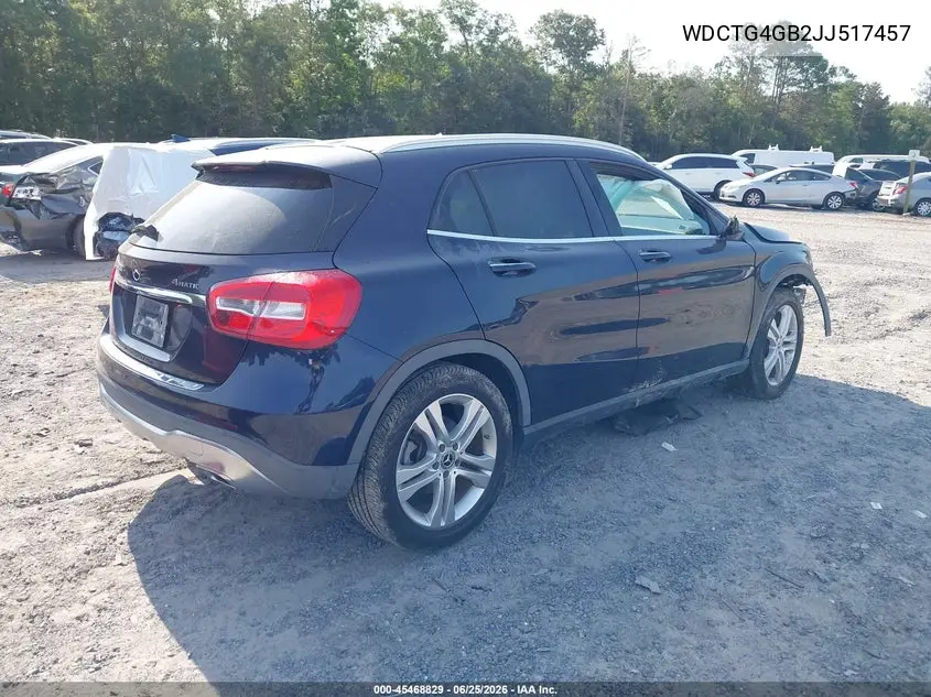 2018 Mercedes-Benz Gla 250 4Matic VIN: WDCTG4GB2JJ517457 Lot: 45468829