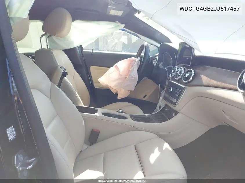 2018 Mercedes-Benz Gla 250 4Matic VIN: WDCTG4GB2JJ517457 Lot: 45468829