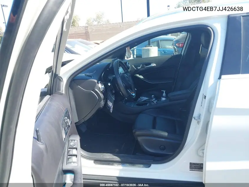 2018 Mercedes-Benz Gla 250 VIN: WDCTG4EB7JJ426638 Lot: 45597102