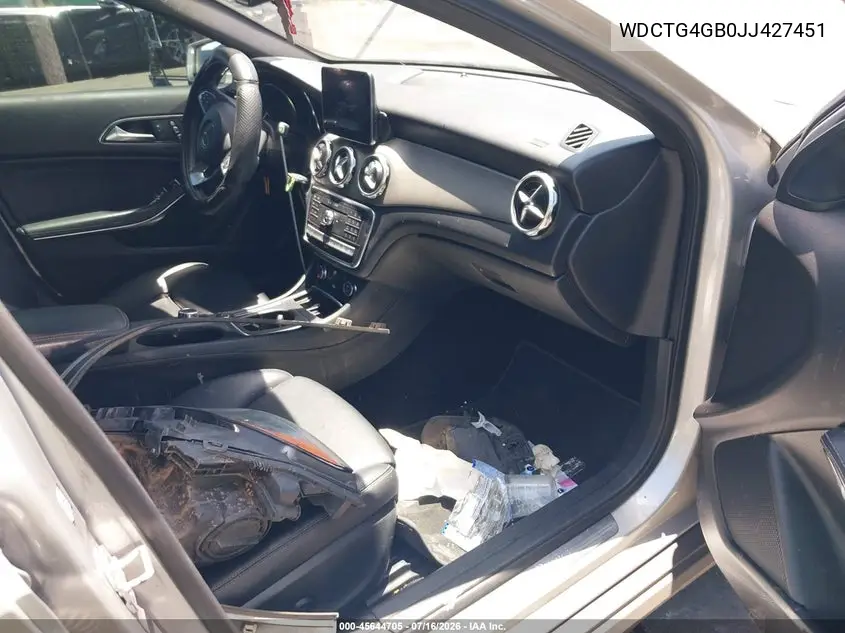2018 Mercedes-Benz Gla 250 4Matic VIN: WDCTG4GB0JJ427451 Lot: 45644705