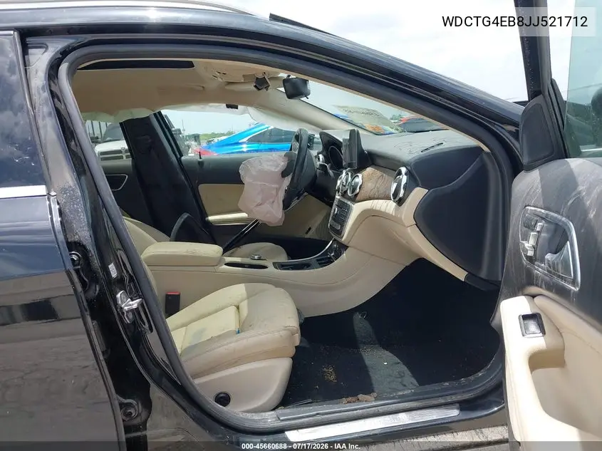 2018 Mercedes-Benz Gla 250 VIN: WDCTG4EB8JJ521712 Lot: 45660688