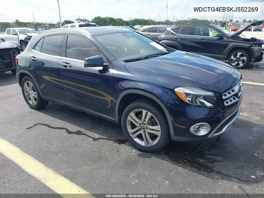 2019 Mercedes-Benz Gla 250 VIN: WDCTG4EB5KJ552269 Lot: 45243202