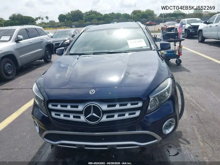 2019 Mercedes-Benz Gla 250 VIN: WDCTG4EB5KJ552269 Lot: 45243202