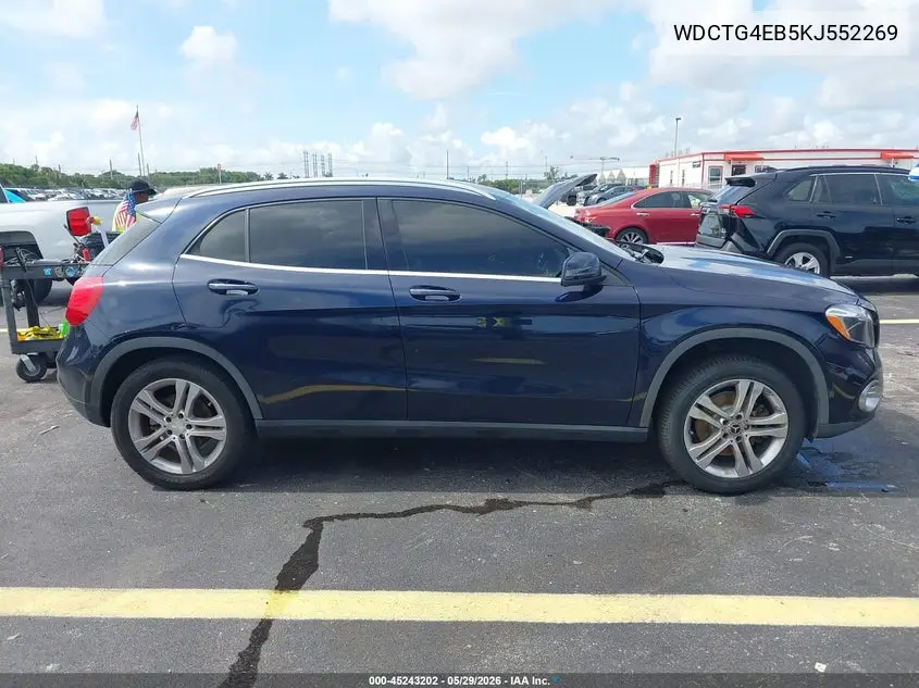 2019 Mercedes-Benz Gla 250 VIN: WDCTG4EB5KJ552269 Lot: 45243202