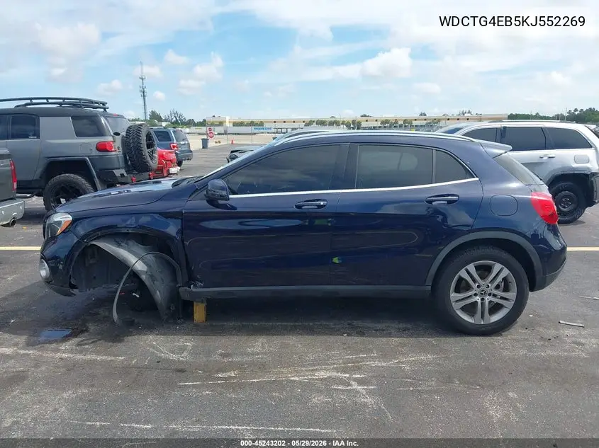 2019 Mercedes-Benz Gla 250 VIN: WDCTG4EB5KJ552269 Lot: 45243202