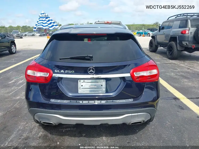 2019 Mercedes-Benz Gla 250 VIN: WDCTG4EB5KJ552269 Lot: 45243202